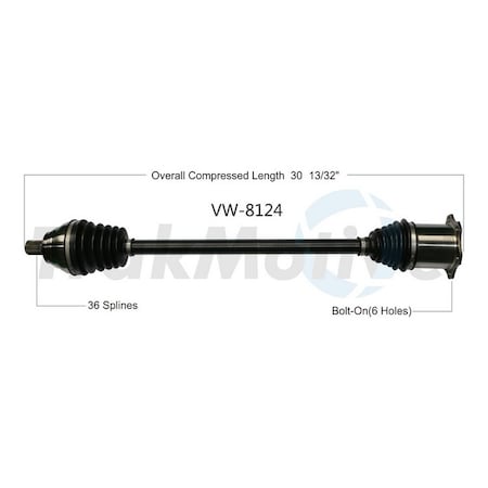 Surtrack Axle Cv Axle Shaft, Vw-8124 VW-8124